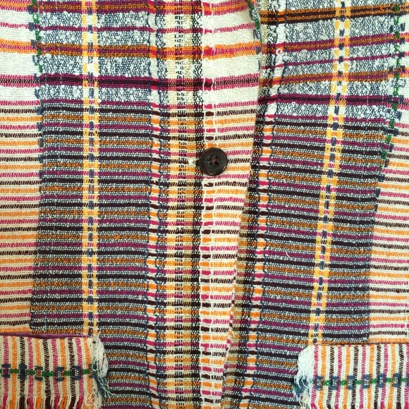 Robert Graham Womens Jacket Blazer Size 2 Plaid Short Sleeve Rayon Nylon - Picture 3 of 8